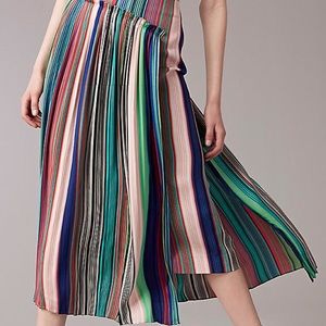 Diana Von Furstenberg Striped Overlay Skirt
